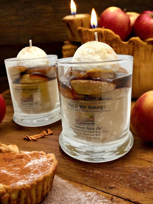 Baked Apple Pie Candle. 13 oz. Large Soy Dessert Candle