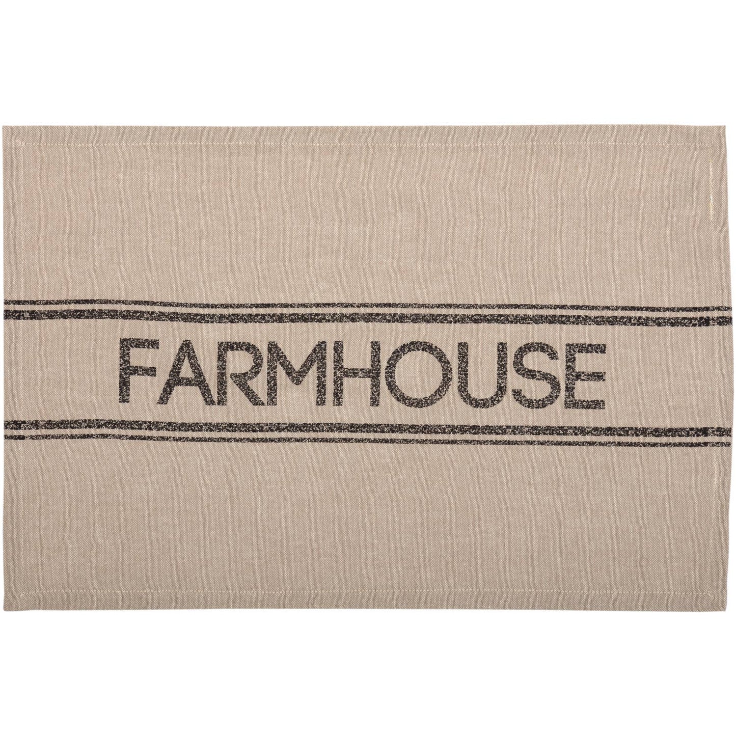 Sawyer Mill Charcoal Farmhouse Placemat Set of 6 12x18