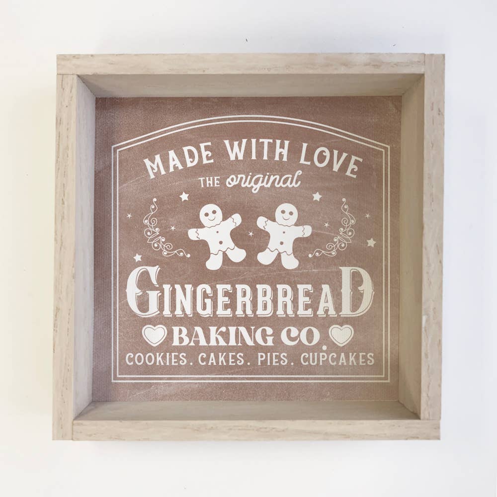 Made With Love Gingerbread Baking Co - Christmas Canvas