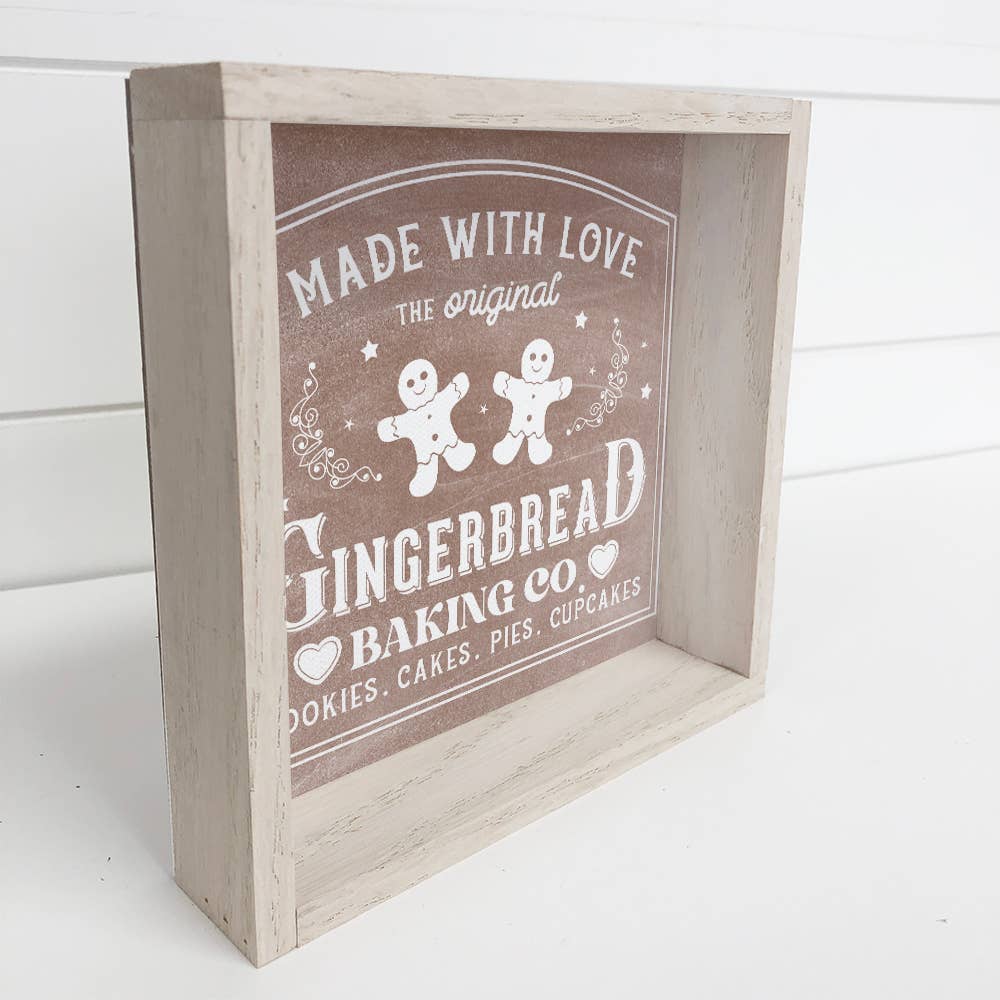 Made With Love Gingerbread Baking Co - Christmas Canvas