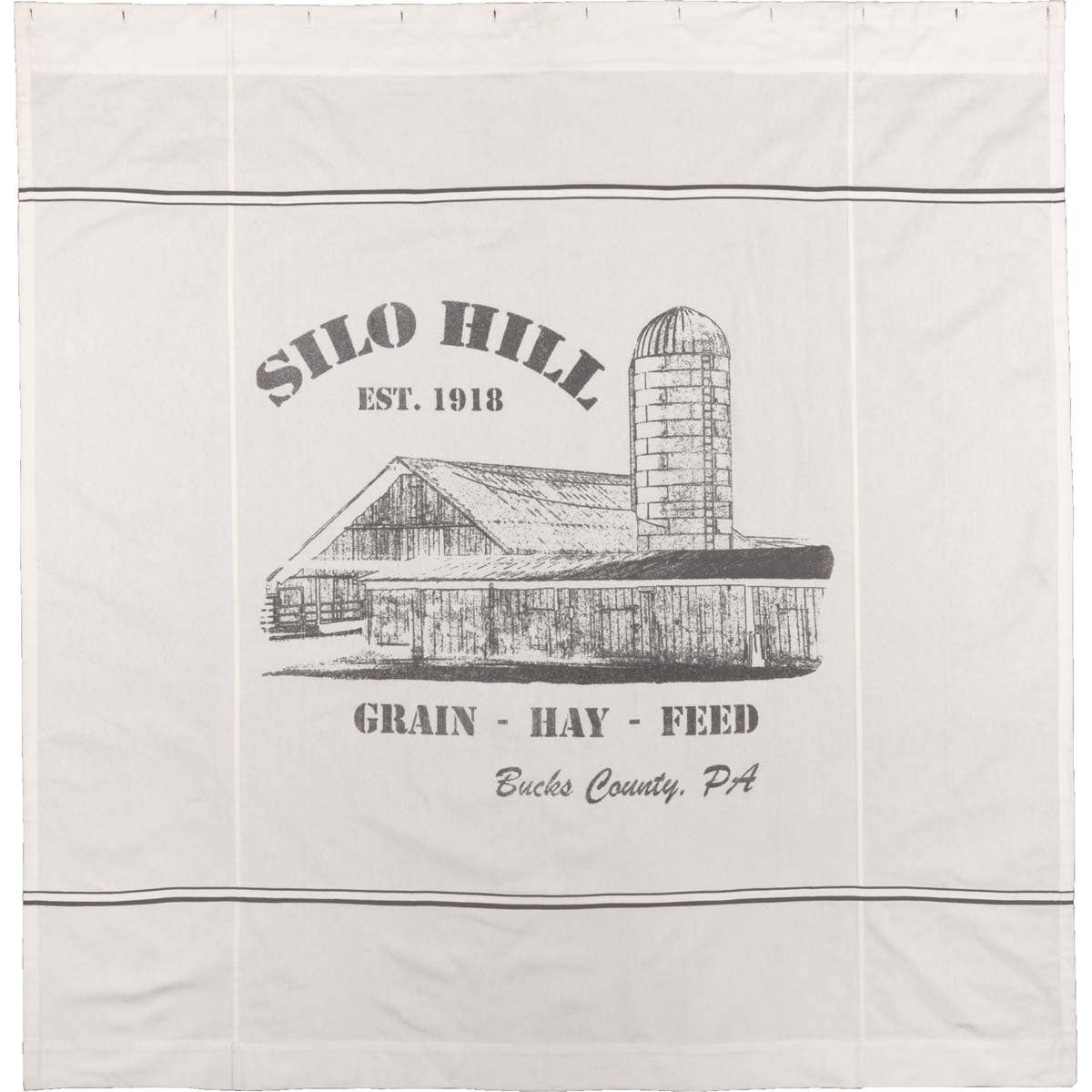 Silo Hill Shower Curtain 72Lx72W