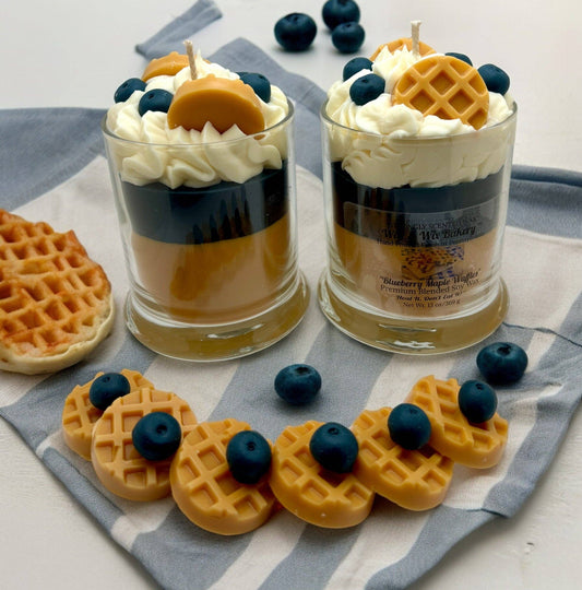 Blueberry Maple Waffle Candle. 13 oz. Large Dessert Candle