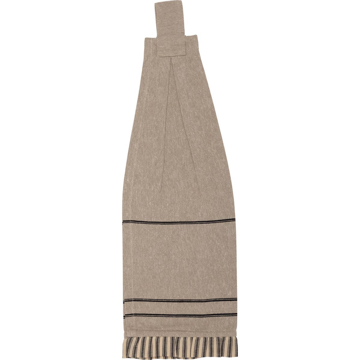 Sawyer Mill Charcoal Poultry Button Loop Tea Towel Set of 2