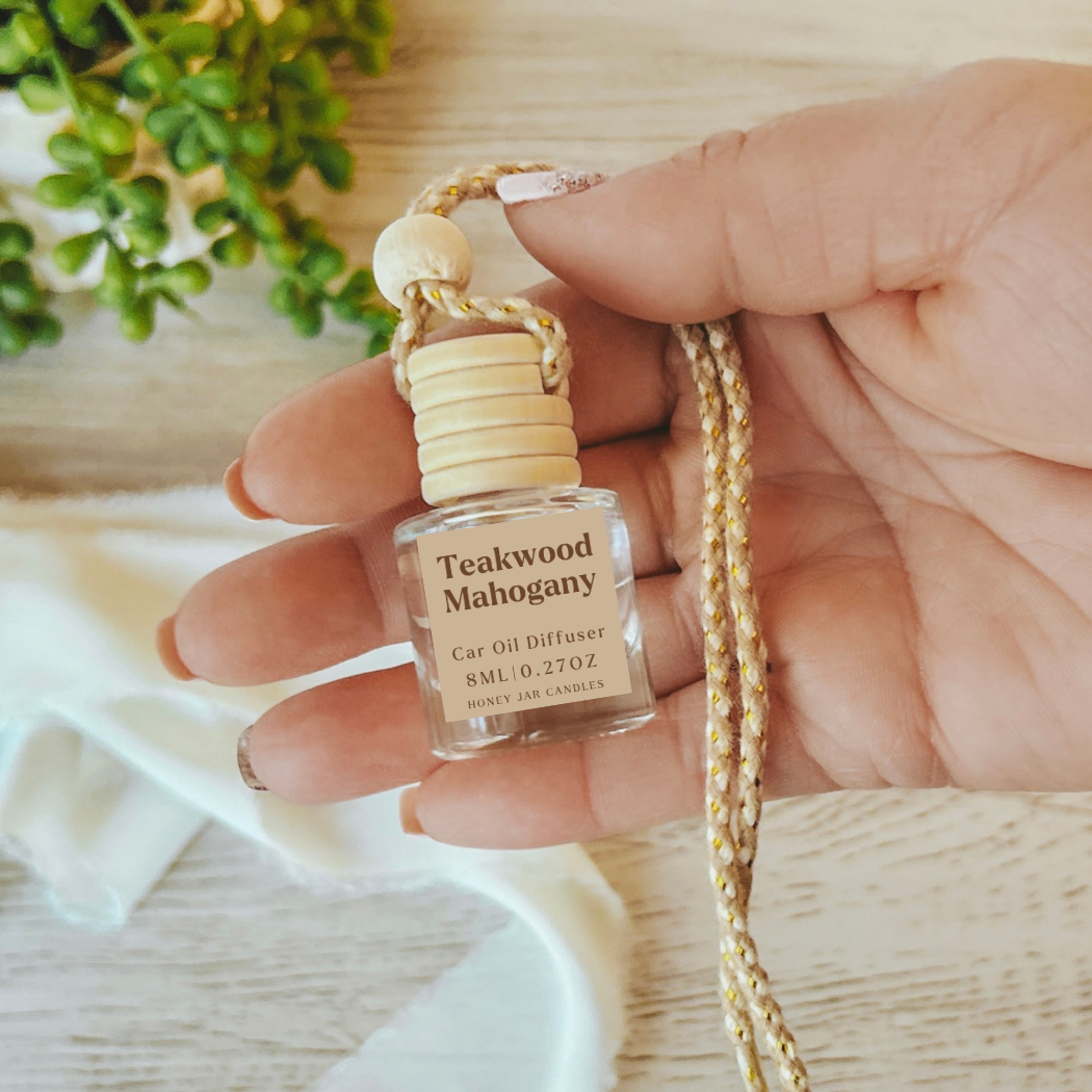 Hanging Car Diffusers | Teakwood Mahogany