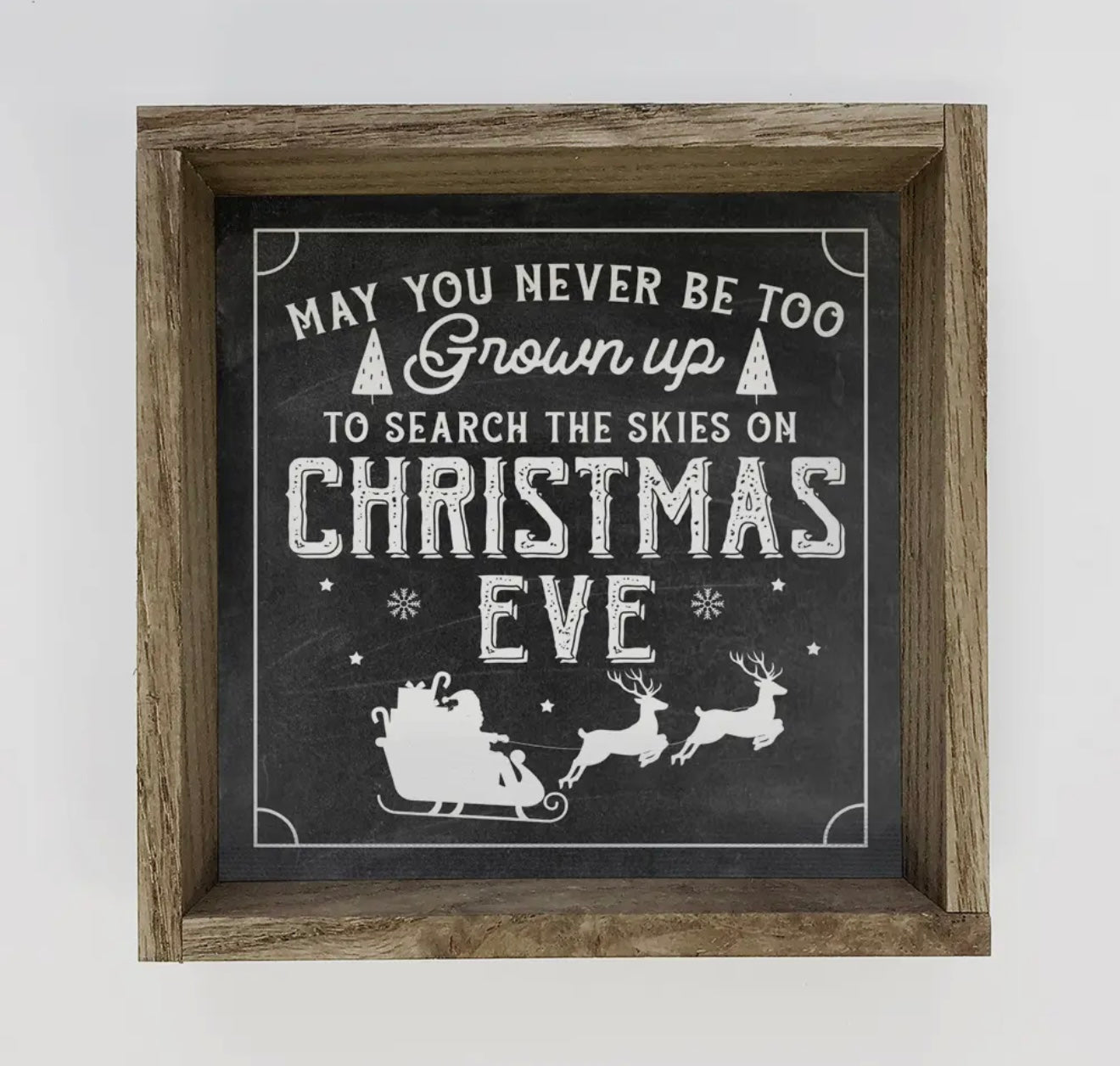 Christmas Eve Wood Sign