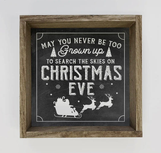Christmas Eve Wood Sign