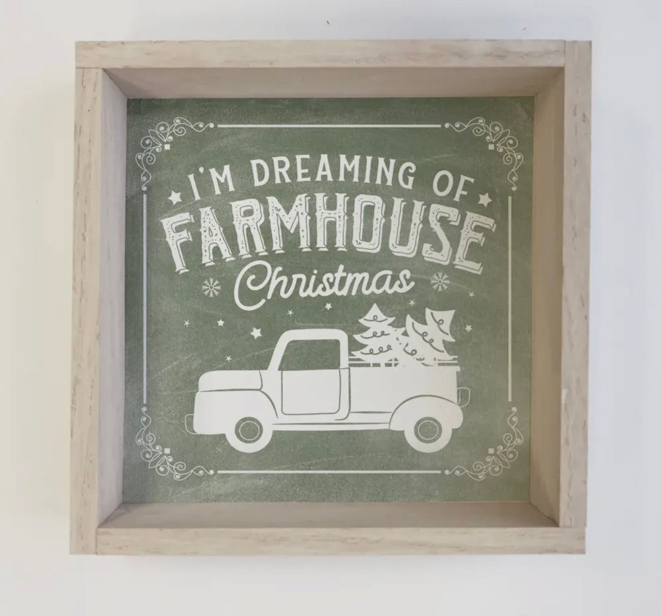 Farmhouse Christmas Wood Sign