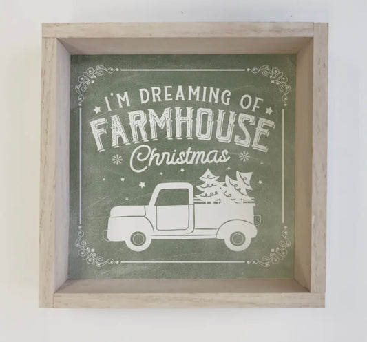 Farmhouse Christmas Wood Sign