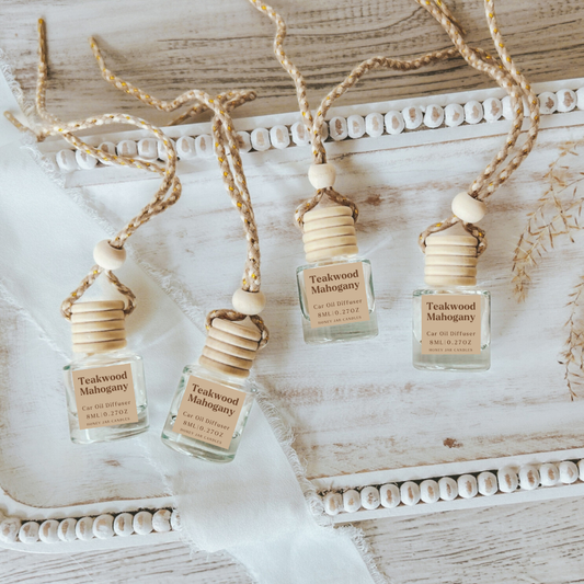 Hanging Car Diffusers | Teakwood Mahogany