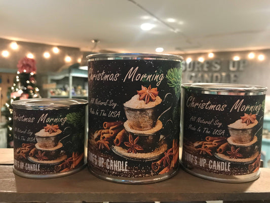 Christmas Morning Paint Can Candle - Vintage Collection: 1/4 Pint (4oz)