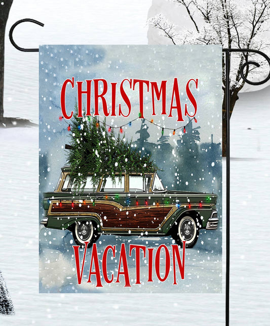 Christmas Vacation Garden Flag 12x18