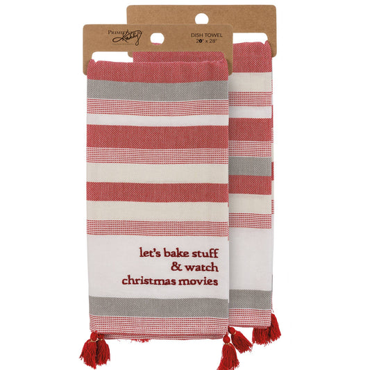 Let's Bake Stuff & Watch Movies Kitchen Towel